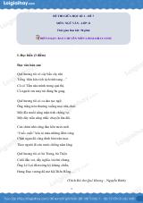 Đề kiểm tra giữa học kì I Ngữ văn 11 - Đề số 7 có lời giải chi tiết